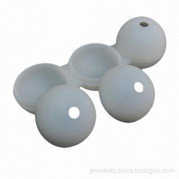 3-cavity silicone ice round molds
